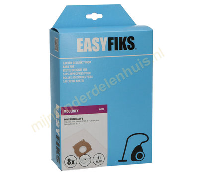 Easyfiks stofzuigerzakken voor Moulinex Powerclean SM2344