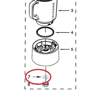 KitchenAid fiberring van blender W10912260
