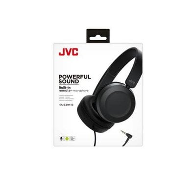 JVC lichtgewicht hoofdtelefoon Powerful Sound zwart HA-S31M-B