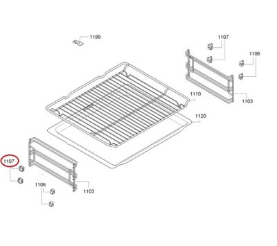 Bosch houder van magnetron 00637444