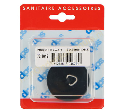 DPS plugstop zwart 50.5mm 721012