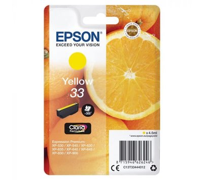 Originele Epson Inktcartridge T3344 geel C13T33444020