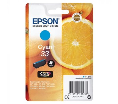 Originele Epson Inktcartridge T3342 blauw C13T33424012