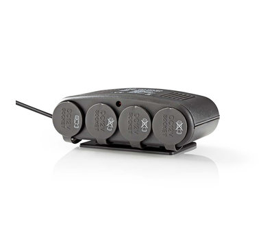 Nedis 4-voudige autoplug splitter 12V + USB DCPA003
