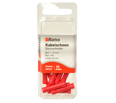 Kabelschoen stootverbinder 0.5-1.5mm² 60747