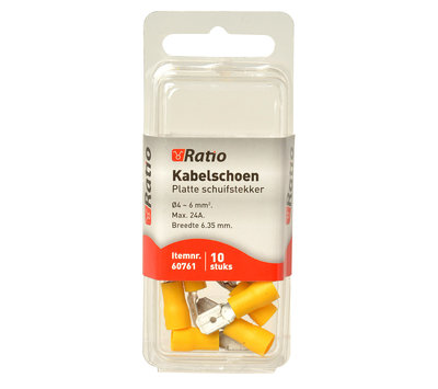 Kabelschoen vlakstekker 4-6mm² 60761