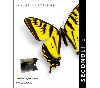 SecondLife inktcartridge voor Brother LC1280Y XL geel
