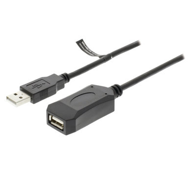 USB-A naar USB-A verlengkabel 10m CCGL60EXTBK100