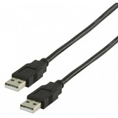 Nedis USB-A naar USB-A kabel 2m CCGB60000BK20
