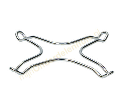 Universele treef voor gaskookplaat 257mm chrome