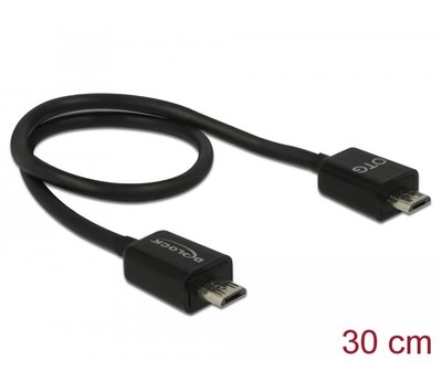 DeLock power sharing cable micro USB-B naar micro USB-B
