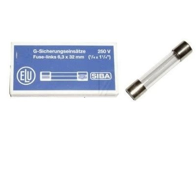 Universele glaszekering 1.6Amp 6.3x32mm traag