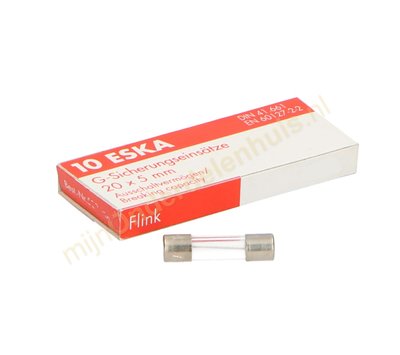 Universele glaszekering 8Amp 5x20mm snel (10st)