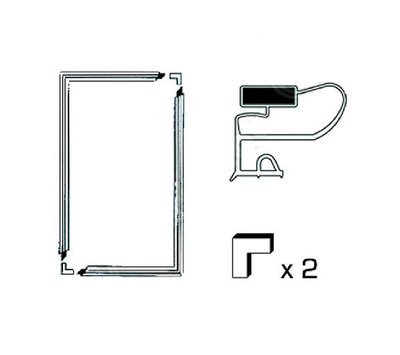 Universele deurafdichting van koelkast 200x100cm 30215
