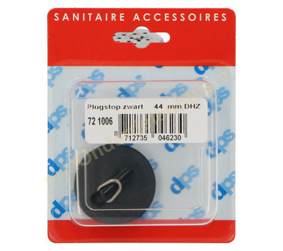DPS plugstop zwart 44mm 721006