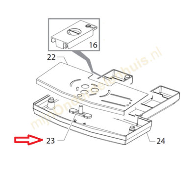 Philips vlotter van koffiemachine 421941304791