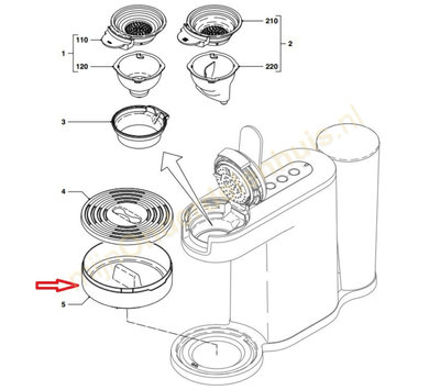 Philips lekbak van Senseo koffiemachine 422224775772