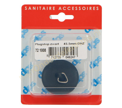 DPS plugstop zwart 45.5mm 721008