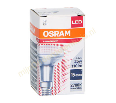 Osram LED reflectorlamp 36° Parathom R50 1.5/25W E14