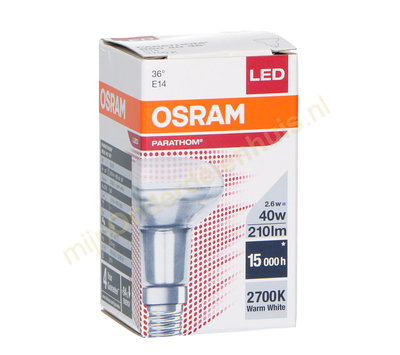 Osram LED reflectorlamp 36° Parathom R50 2.6/40W E14