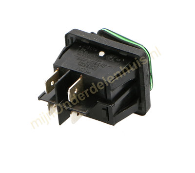 Universele wipschakelaar inbouw  IP65 groen