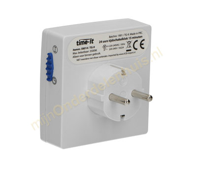 Time-it universele tijdschakelklok 24 uurs / 15 min 58014