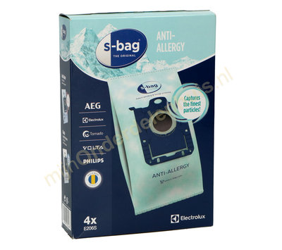 Originele stofzuigerzakken van Electrolux S-Bag E206S Anti-Allergy 900168460