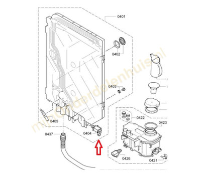 Bosch ventiel van vaatwasser 00611316