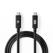 Nedis USB-C naar USB-C kabel 1m CCGW64750BK10