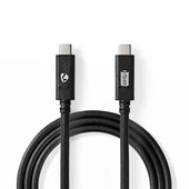 Nedis USB-C naar USB-C kabel Gen-2 1m CCGW64750BK10
