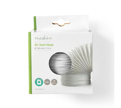 1.5 m slang voor wasdroger 100mm DRHO100BWT15