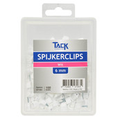 Tack Tack spijkerclip wit 6mm 57183