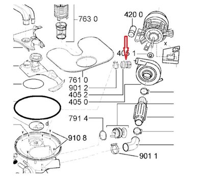 Whirlpool rubberslang van vaatwasser 481253029437