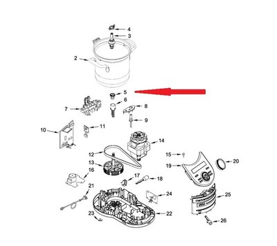 KitchenAid koppeling van CookProcessor W10803182