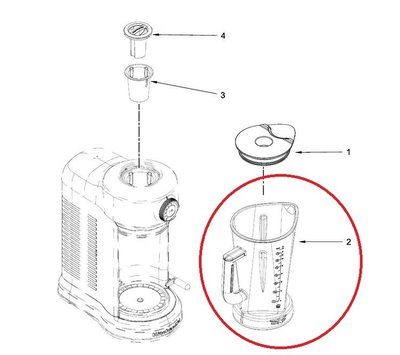 KitchenAid mengbeker van blender W10861536