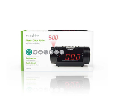 Nedis Digitale wekkerradio met display CLAR005BK