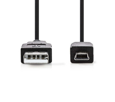 USB-A naar Mini USB-B kabel 1m CCGB60300BK10