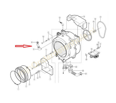 Samsung rubberslang van wasmachine DC62-10305A