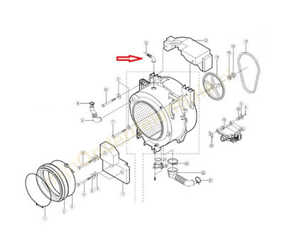Samsung rubberslang van wasmachine DC62-10303A