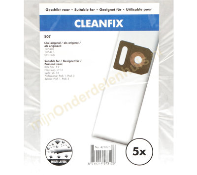 Cleanfix stofzuigerzakken voor Cleanfix S07