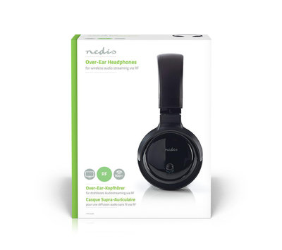 Nedis draadloze hoofdtelefoon radiofrequentie  ( RF ) HPRF200BK