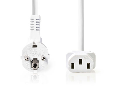 Stroomkabel Schuko naar C13 3m CEGL10000WT30 wit