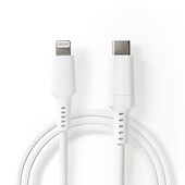 Nedis Apple Lightning naar USB-C kabel CCGW39650WT10