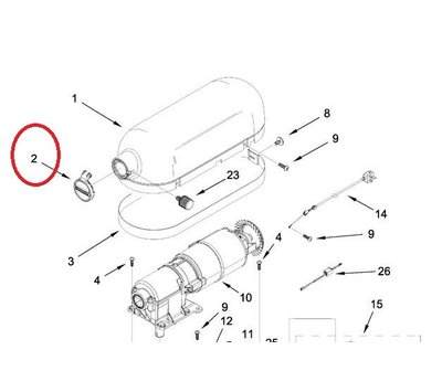 KitchenAid dop van keukenmachine W11123129