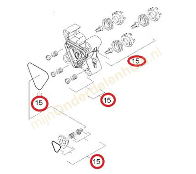 Karcher cilinderkop van hogedrukreiniger 9.002-456.0