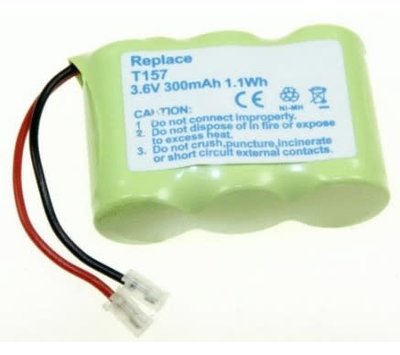 Universele NiMH accu voor DECT telefoons 3.6V 300mAh T157