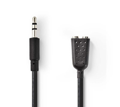 Verloopkabel 3.5mm jack splitter CAGB22100BK02