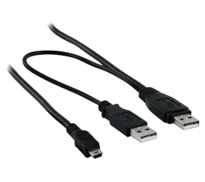 USB 2.0 Y kabel 2m VLCP60350B20