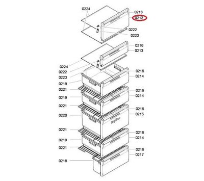 Bosch klep van vriezer 00685453