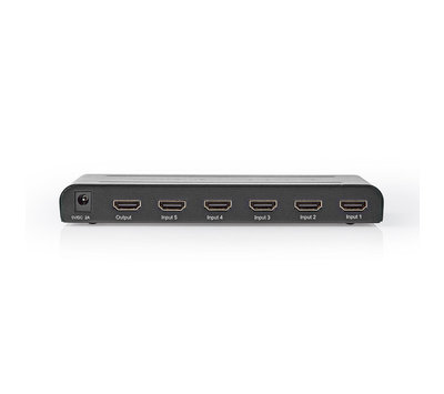 Nedis metalen 5-poorts HDMi switch VSWI3475AT